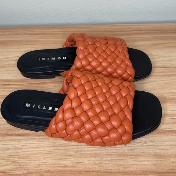 Simon Miller Vegan Slit Slide Sandals in Spice 6 - Picture 5 of 12